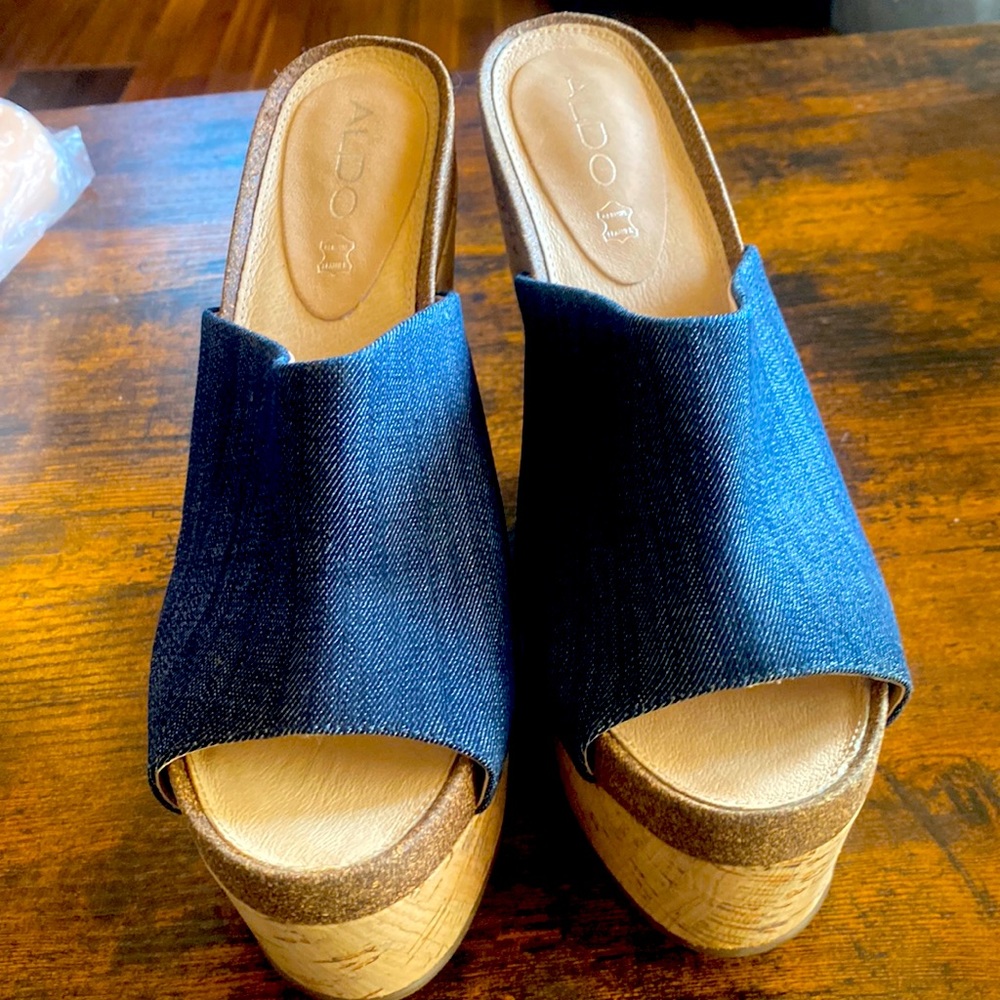 ALDO Jean Wooden Wedges